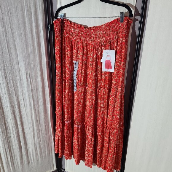 Floral Maxi Skirt - Picture 1 of 5